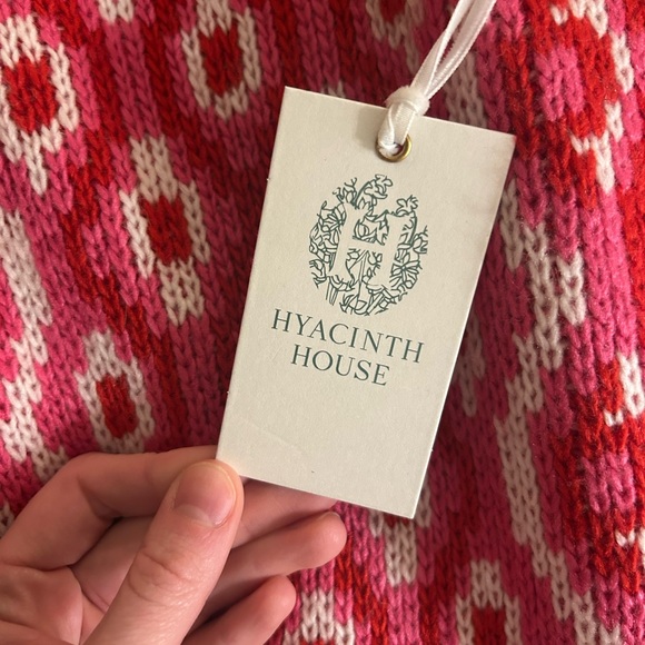 NWT Tuckernuck Hyacinth House Geo knit Mabel Mara midi skirt size XXL Pink Red - Picture 4 of 6